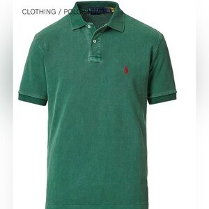 Ralph Lauren Polo Shirt Men's Olive Green. Size M